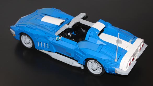 Lego Artist Recreates the 1969 Corvette Stingray