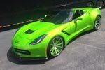 Not everyday you see a Widebody Corvette in Antifreeze Green