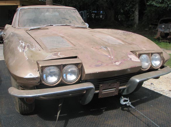 Barn Find 1963 Corvette Coupe Stored for 41 Years Sells on eBay