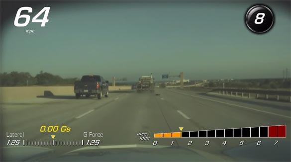 [VIDEO] Corvette Stingray's PDR Captures a Tire Blowout on the Highway