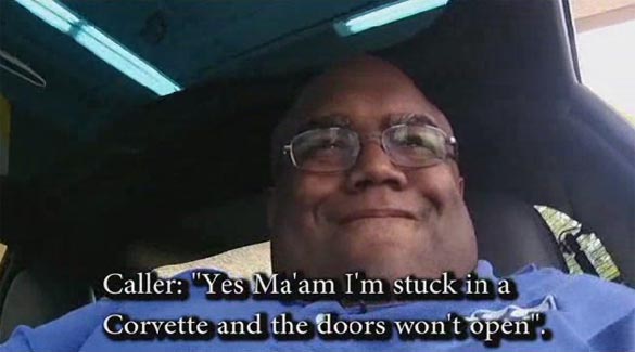 [VIDEO] TV Cameraman Gets Locked Inside a C6 Corvette and Calls 911