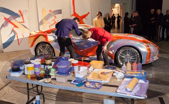 Corvette Stingray Painted for Detroit Art Museum Fundraiser