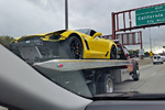 [PICS] Damaged 2015 Corvette Z06 Spotted on a Flatbed in Chicago