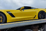 [PICS] Damaged 2015 Corvette Z06 Spotted on a Flatbed in Chicago