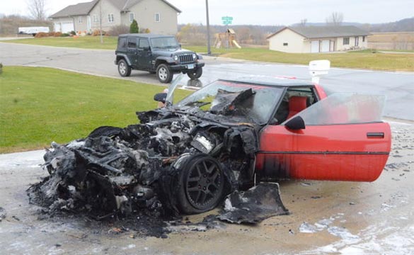 Fire Claims a C4 Corvette in Minnesota