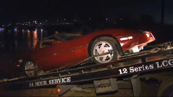 Man Drives Soon to be Ex Wife's C4 Corvette into the Delaware River