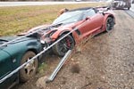 2015 Corvette Z06 Convertible Wrecks in the Rain in Mississippi