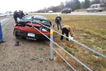 2015 Corvette Z06 Convertible Wrecks in the Rain in Mississippi