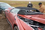 2015 Corvette Z06 Convertible Wrecks in the Rain in Mississippi