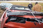 2015 Corvette Z06 Convertible Wrecks in the Rain in Mississippi