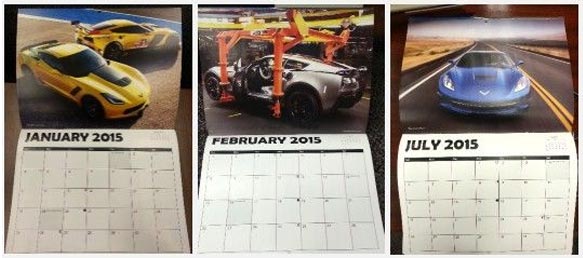 Corvette Assembly Plant Offering a 2015 Corvette Calendar