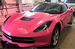 L.A.'s Angelyne the 'Billboard Queen' and Her Pink C7 Corvette Stingray