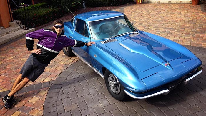 Jordan Taylor and his 1965 Corvette