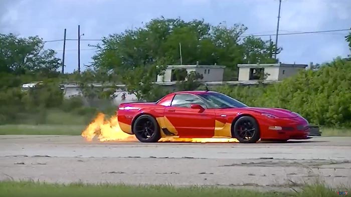 [VIDEO] C5 Corvette Z06 Catches on Fire while Running Puerto Rico Half Mile Event