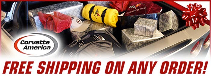 Free Shipping This Week from Corvette America on Any Order