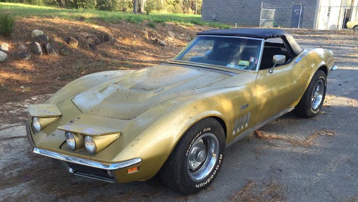 Corvettes on eBay: Barn Find 1969 Corvette Sells for $28,300