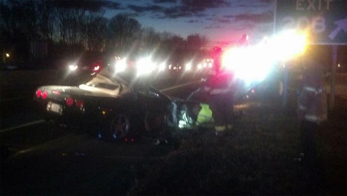[ACCIDENT] Corvette Smashes into Rear of a Semi Trailer