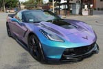 [PICS] Lavender Turquoise Wrapped Corvette Stingray is a Multi-Colored Beauty