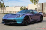 [PICS] Lavender Turquoise Wrapped Corvette Stingray is a Multi-Colored Beauty