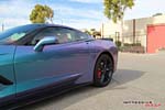 [PICS] Lavender Turquoise Wrapped Corvette Stingray is a Multi-Colored Beauty