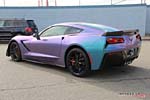 [PICS] Lavender Turquoise Wrapped Corvette Stingray is a Multi-Colored Beauty
