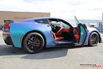 [PICS] Lavender Turquoise Wrapped Corvette Stingray is a Multi-Colored Beauty