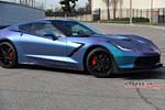 [PICS] Lavender Turquoise Wrapped Corvette Stingray is a Multi-Colored Beauty