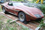 Corvettes on eBay: Barn Find 1974 Corvette with Greenwood Widebody Kit
