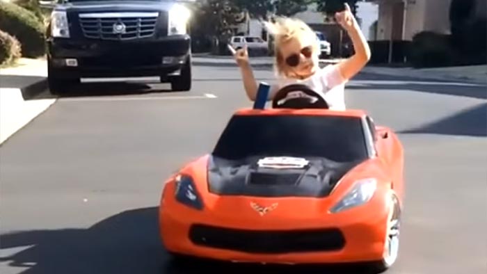 [VIDEO] Girl Slides a Power Wheels Corvette Right Into Our Hearts