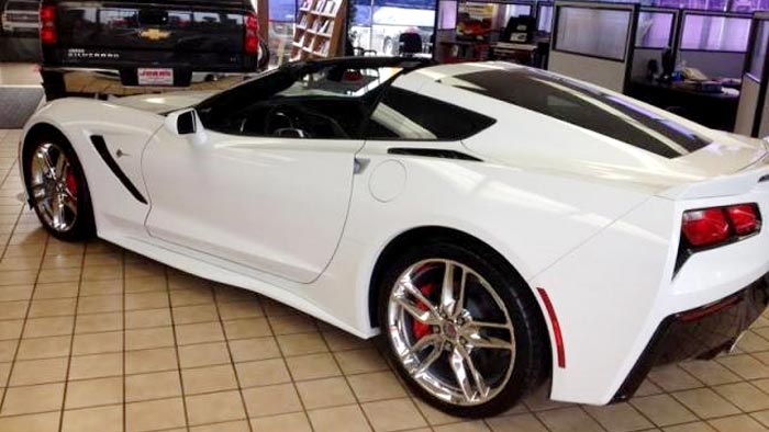 2016 Corvette Stingray with Corvette Accessories Ground Effects Kit