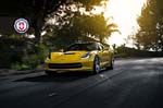 C7 Corvette Stingray Rides on Classic Five-Spoke HRE Wheels