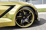 Forgiato Widebody Corvette Stingray Shines Bright in Shimmery Gold Wrap