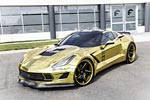 Forgiato Widebody Corvette Stingray Shines Bright in Shimmery Gold Wrap