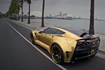 Forgiato Widebody Corvette Stingray Shines Bright in Shimmery Gold Wrap