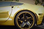 Forgiato Widebody Corvette Stingray Shines Bright in Shimmery Gold Wrap