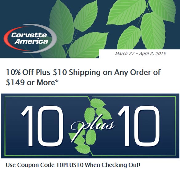 Spring It On with Corvette America's 10 Plus 10 Sale