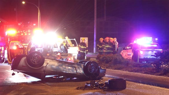 [ACCIDENT] C6 Corvette Z06 Crashes and Flips in Canada