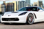 [PICS] Shock and Awe: Arctic White Corvette Z06 on Polished Aluminum ADV.1 Wheels