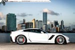 [PICS] Shock and Awe: Arctic White Corvette Z06 on Polished Aluminum ADV.1 Wheels