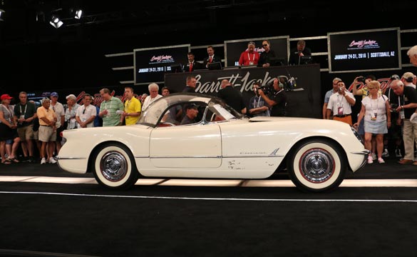 1954 Corvette with Rare Bubble Top Sells for $88,000 at Barrett-Jackson Palm Beach