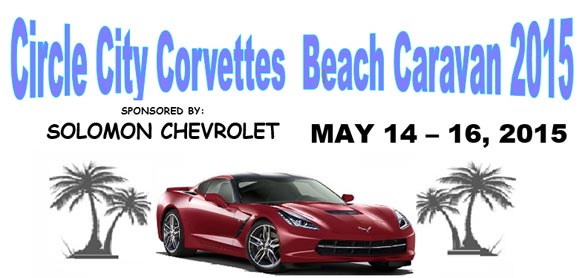 Circle City Corvettes Hosting Annual Beach Caravan 2015 on May 14-16th