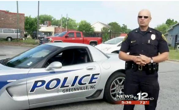 2003 Corvette Z06 Seized by Greenville Police is the Department's Fastest Police Cruiser