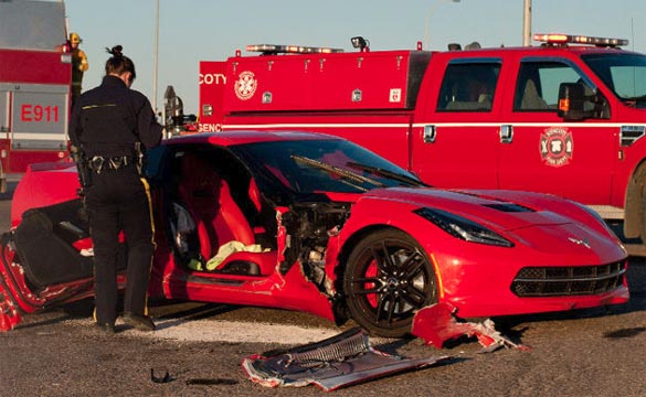[ACCIDENT] C7 Corvette Stingray Has Passenger Door Knocked Off in Canada