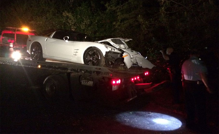Suspected Drunk Driver in a C6 Corvettes Crashes Twice in Ohio