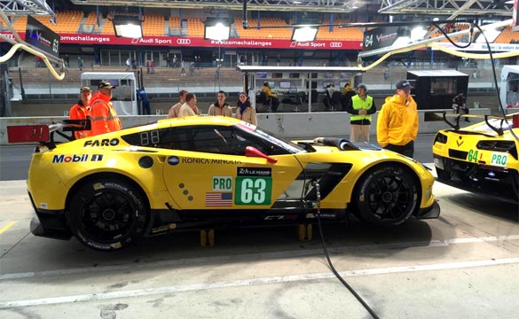 Corvette Racing at Le Mans: Plenty of Work - and Rain - on Test Day