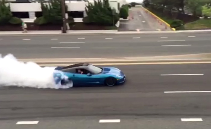 [VIDEO] Corvette Owner Charged After Donuts and Burnout were Captured on Video