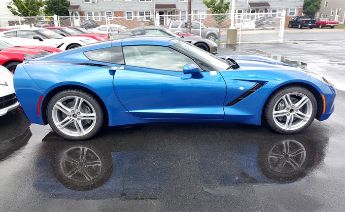 2016 Corvette Stingray with Base Stingray Wheels