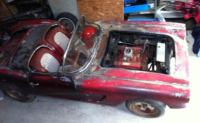Corvettes on eBay: Barn Find 1960 Corvette Would Make a Great Project Car