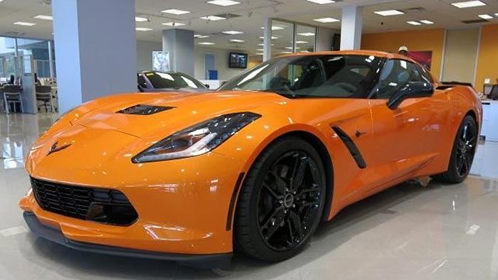 C7 Corvette Z06 Is Repainted a Tangelo Orange