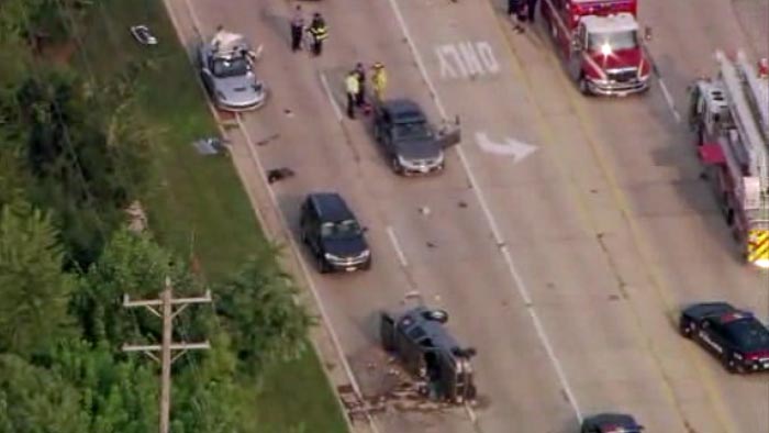 [ACCIDENT] Corvette Stingray Wacked by Dodge Durango in Four Car Pile Up